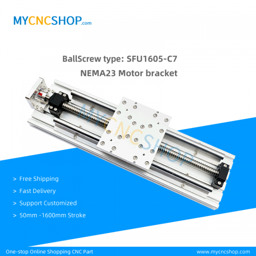Lead 5mm Travel length 120mm NEMA23 Linear Actuator moudle