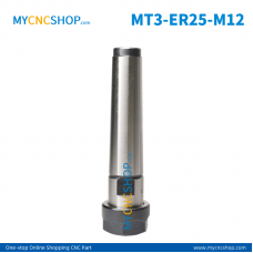 ER25 MT3 M12 Collet Chuck Holder Fixed CNC Millling Morse taper Toolholder  MT3-ER25-M12